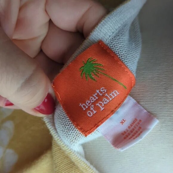 🌼 HEARTS OF PALM Spring Cardigan XL 🌼 - Picture 4 of 5